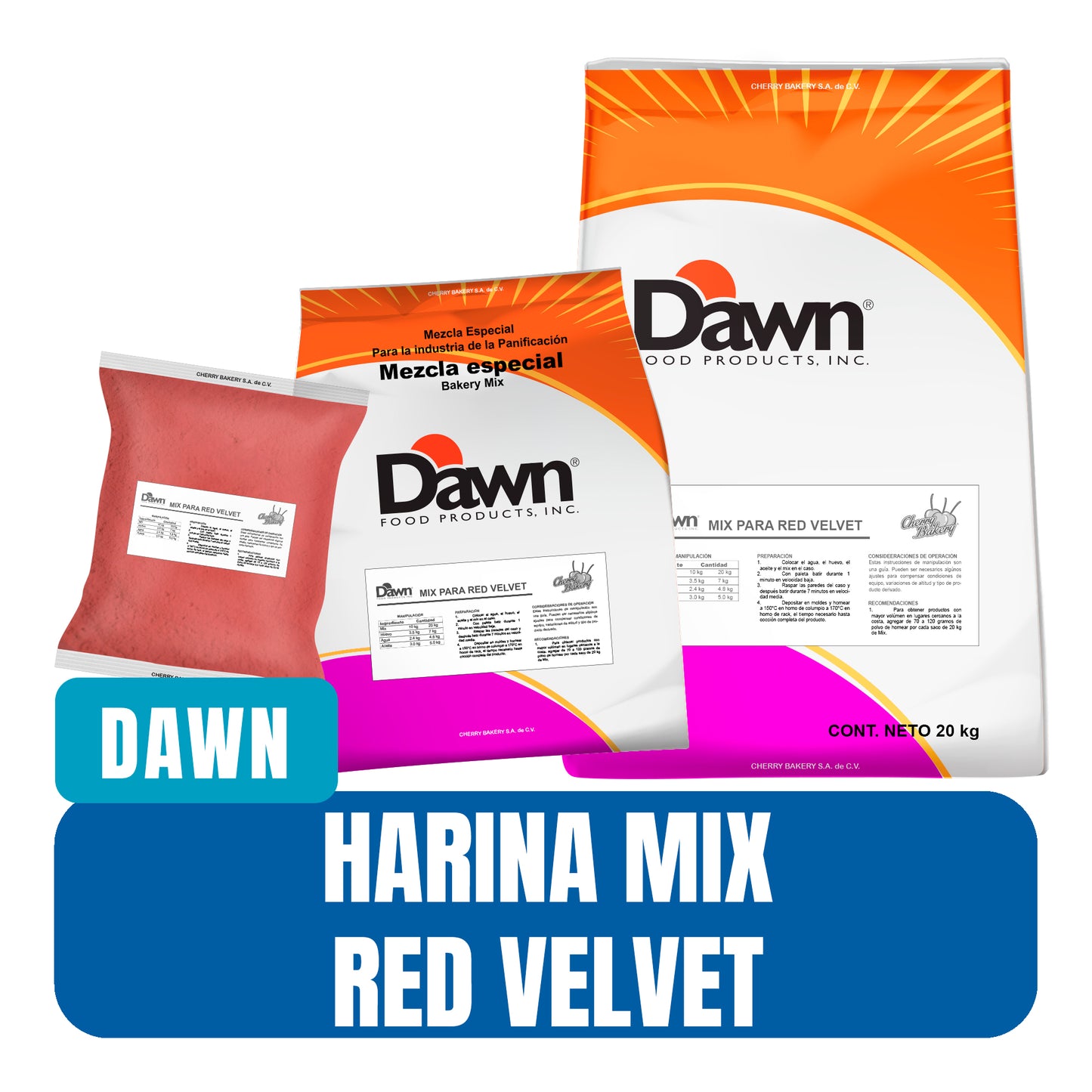 Harina Mix Pastel Red Velvet