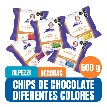 Chips de Chocolate Alpezzi Para Decorar