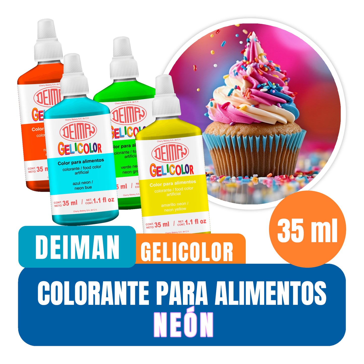 Colorante Gelicolor Neon Deiman