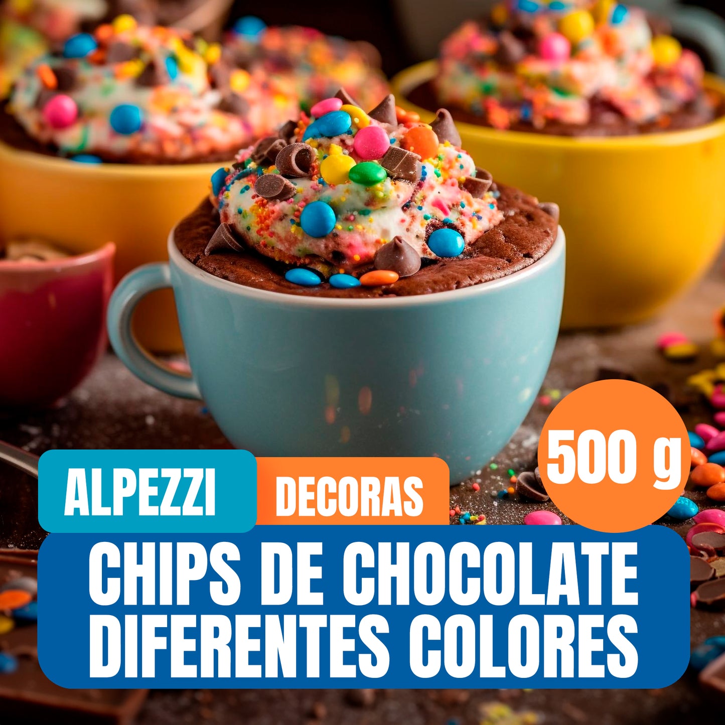 Chips de Chocolate Alpezzi Para Decorar