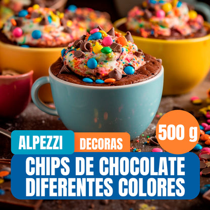 Chips de Chocolate Alpezzi Para Decorar