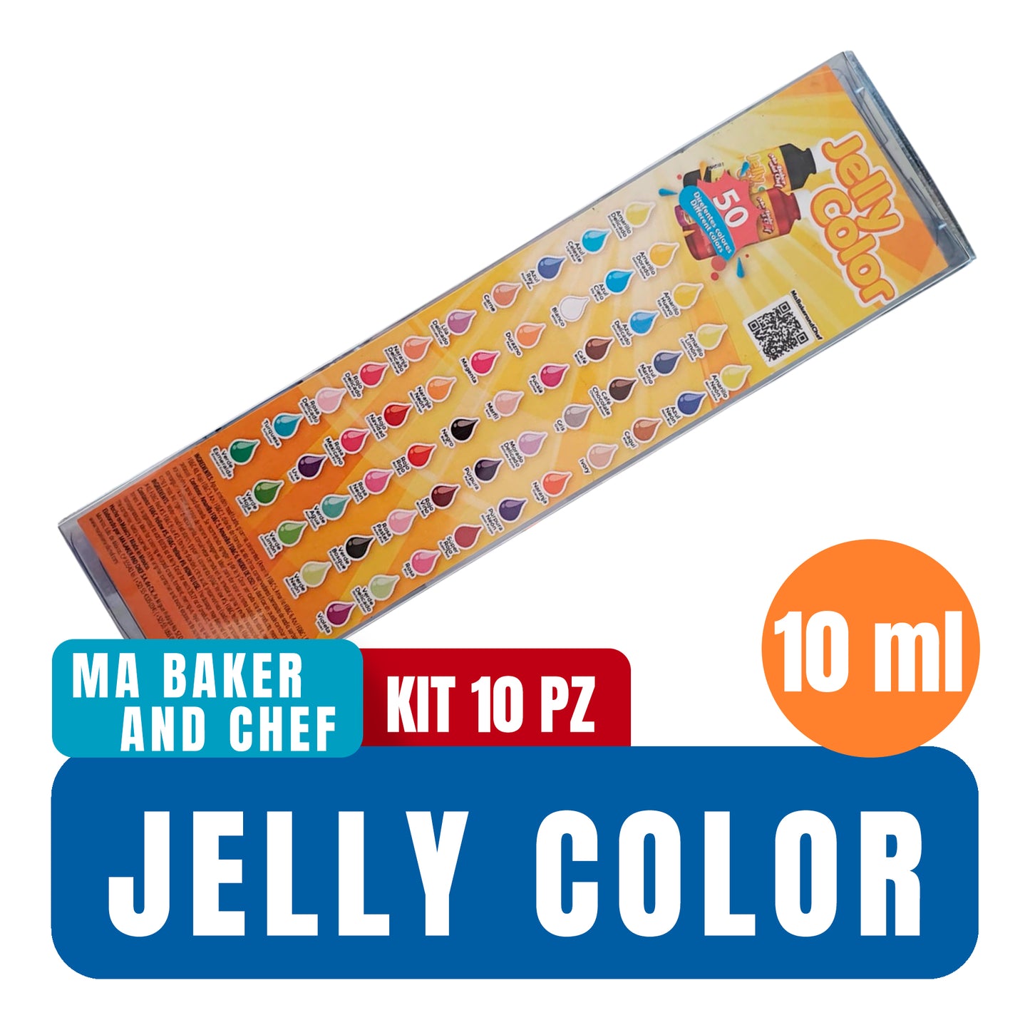 Colorante Jelly Color Kit 10 pz de 10 ml