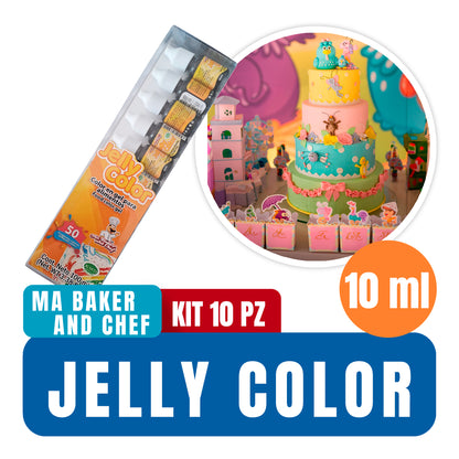 Colorante Jelly Color Kit 10 pz de 10 ml