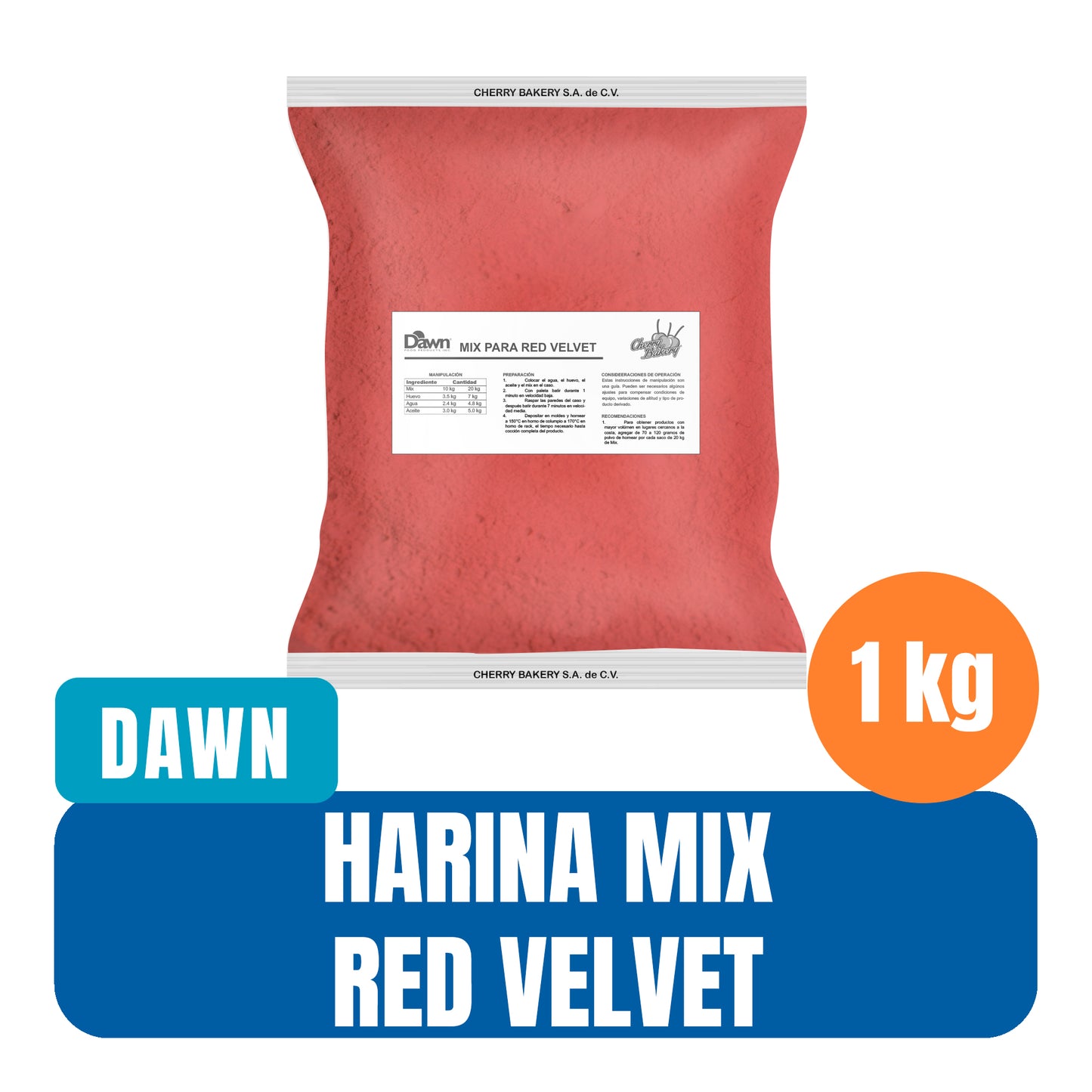 Harina Mix Pastel Red Velvet