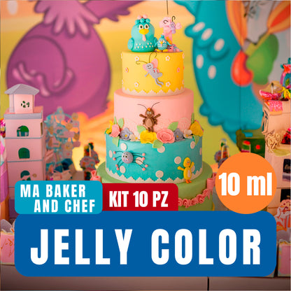 Colorante Jelly Color Kit 10 pz de 10 ml