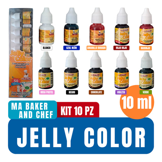 Colorante Jelly Color Kit 10 pz de 10 ml