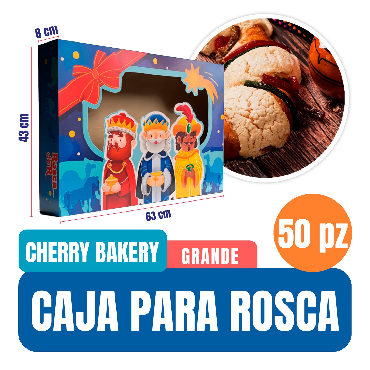 Caja para Rosca de Reyes