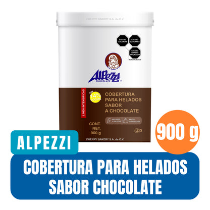 Cobertura sabor chocolate para helados