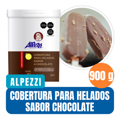 Cobertura sabor chocolate para helados