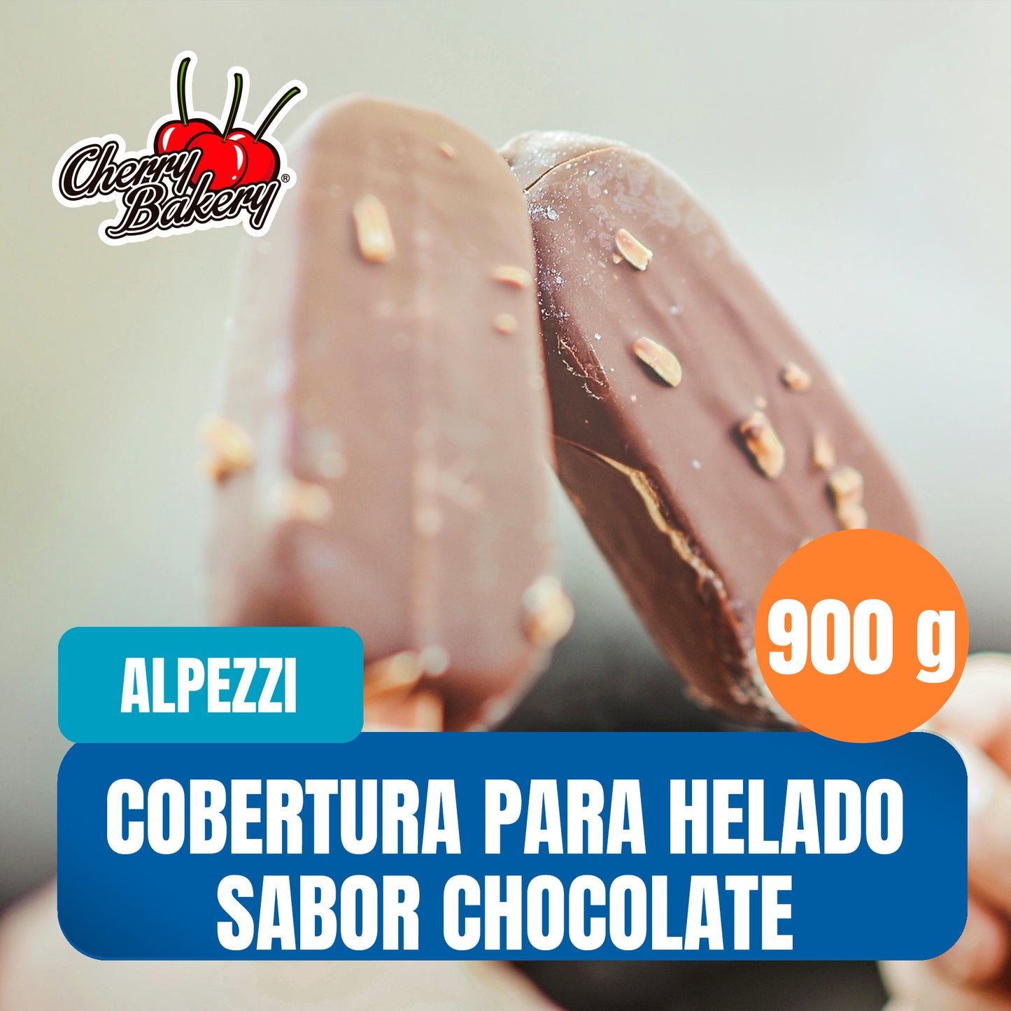 Cobertura sabor chocolate para helados