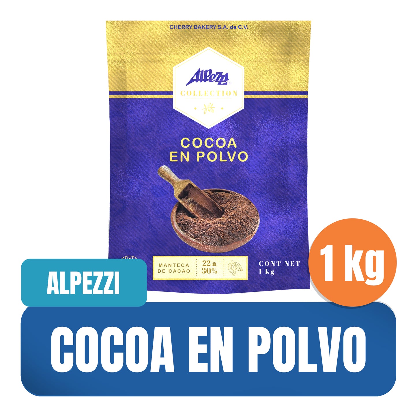 Cocoa en polvo Alpezzi 1 kg