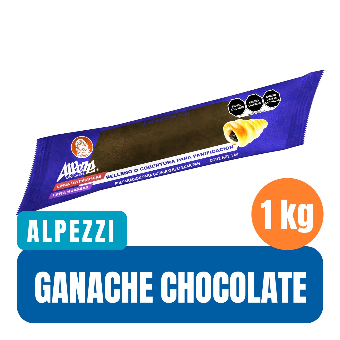 Relleno Ganashe de Chocolate Alpezzi