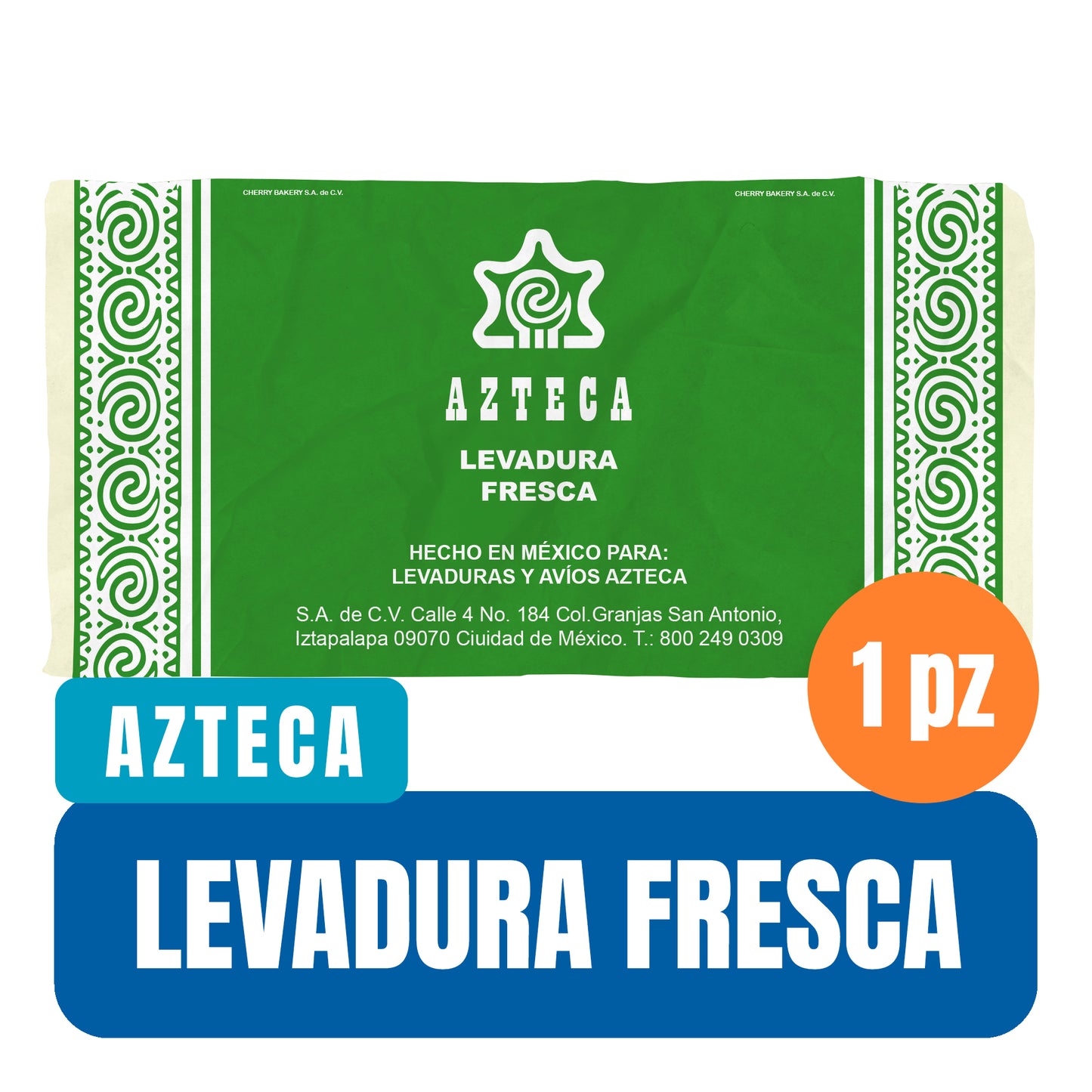 Levadura fresca Azteca