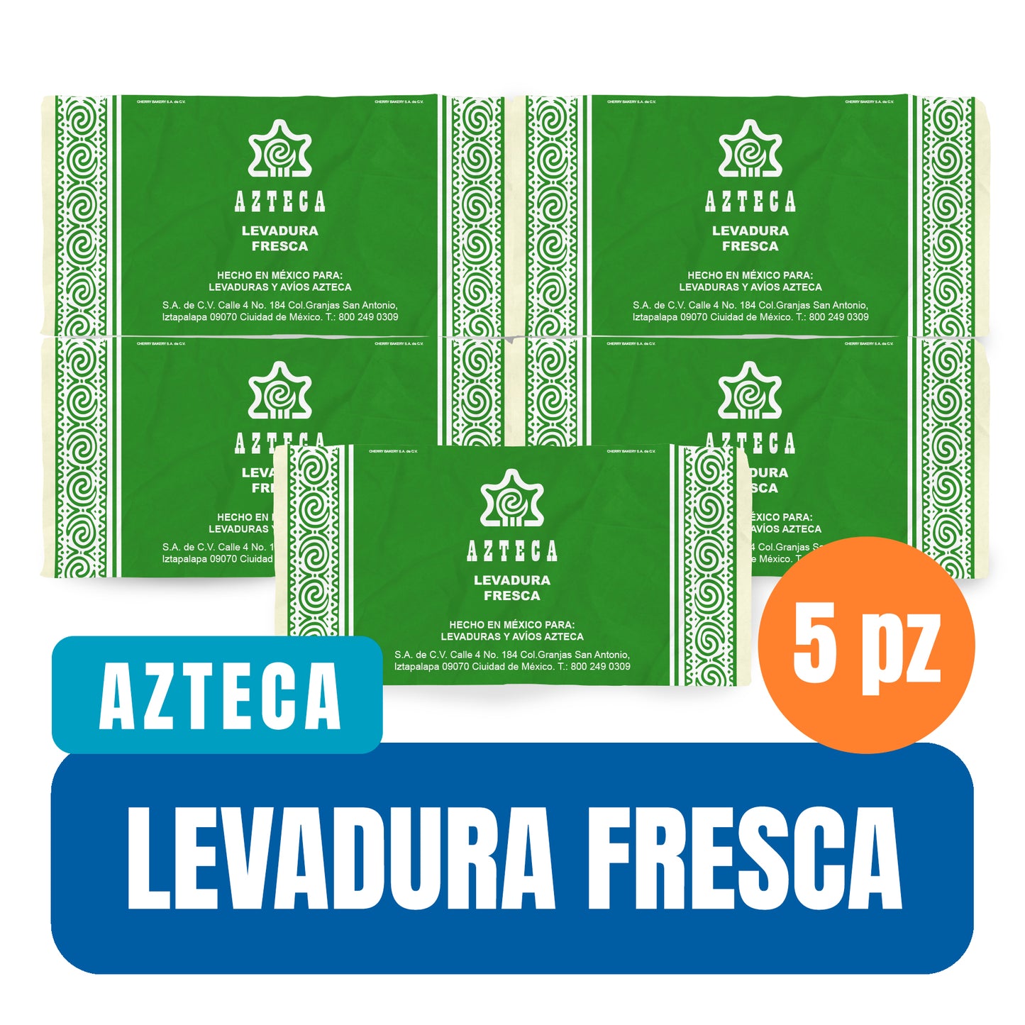 Levadura fresca Azteca