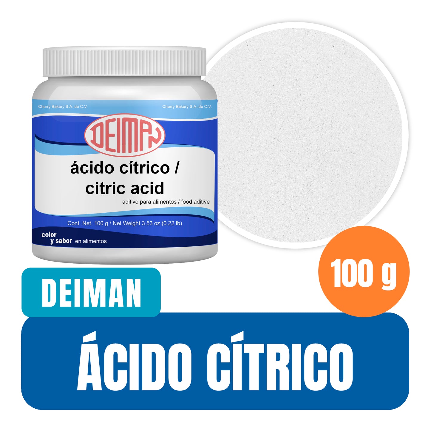 Ácido Cítrico Deiman 100 gr