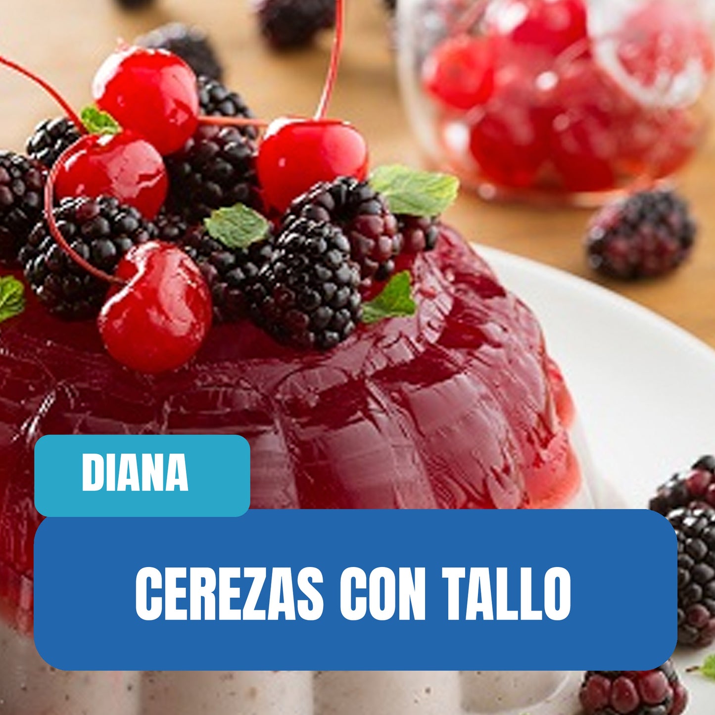 Cerezas con tallo