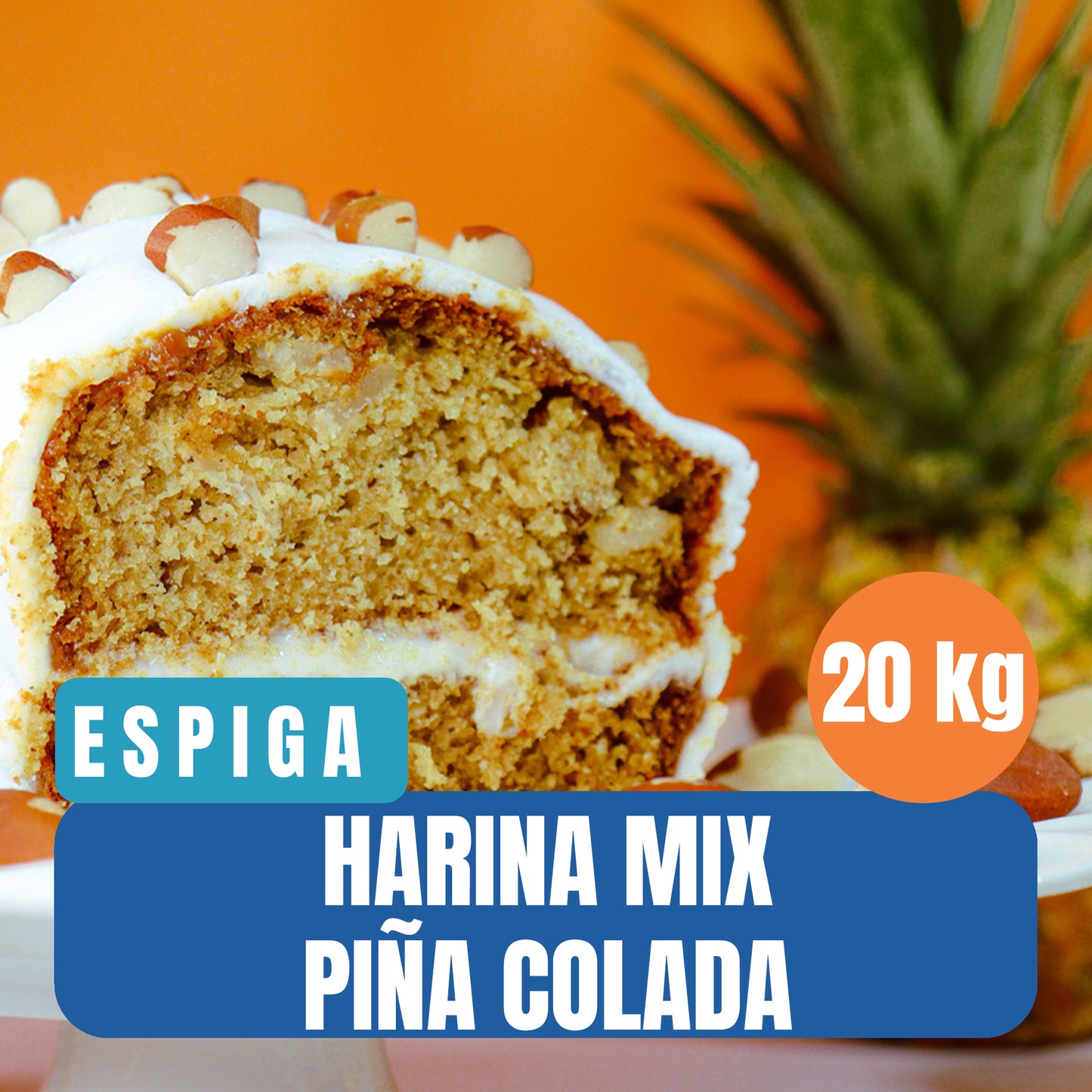 Harina Mix Pastel Piña Colada