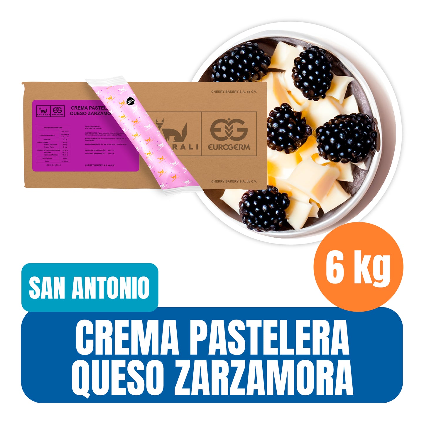 Crema pastelera para hornear