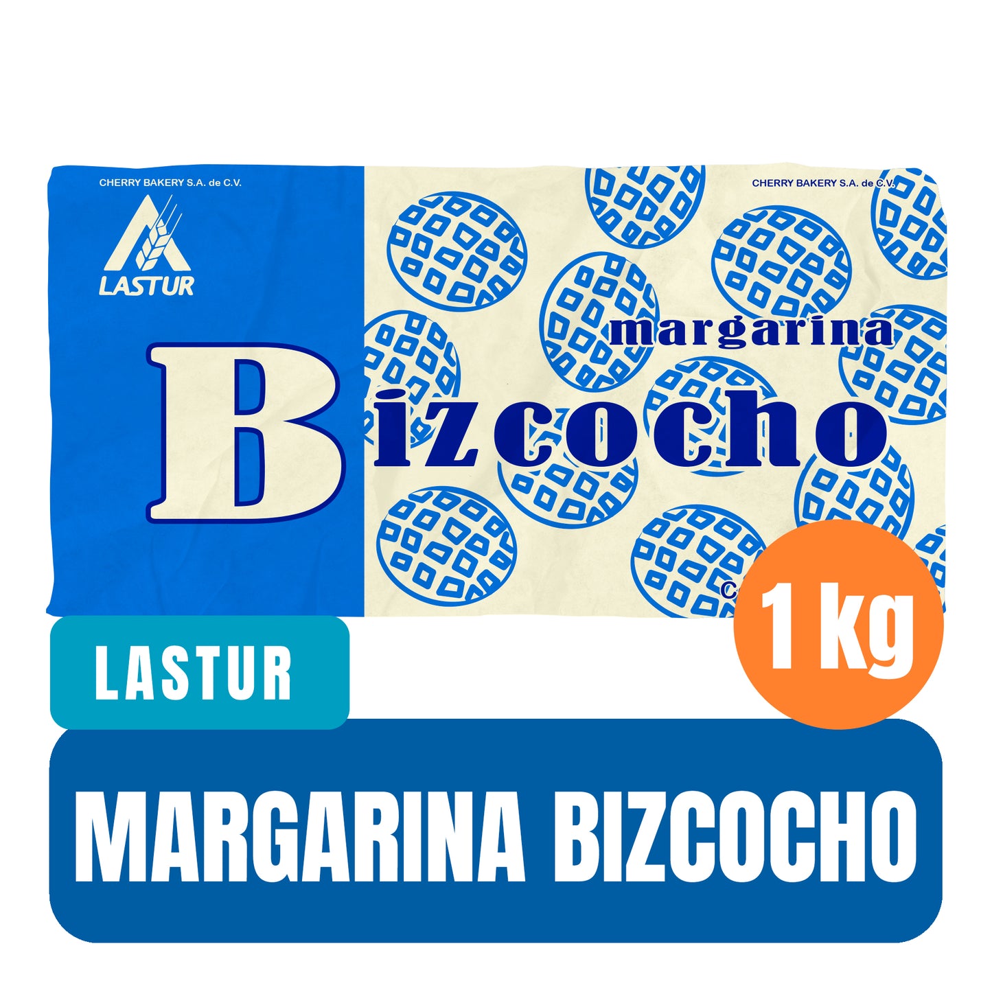 Margarina Lastur Para Pan Bizcocho