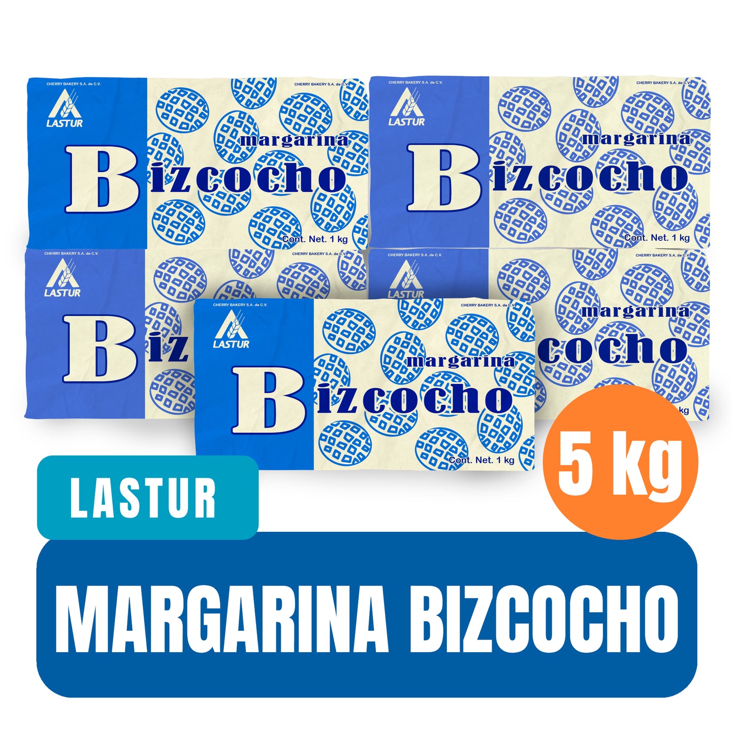 Margarina Lastur Para Pan Bizcocho