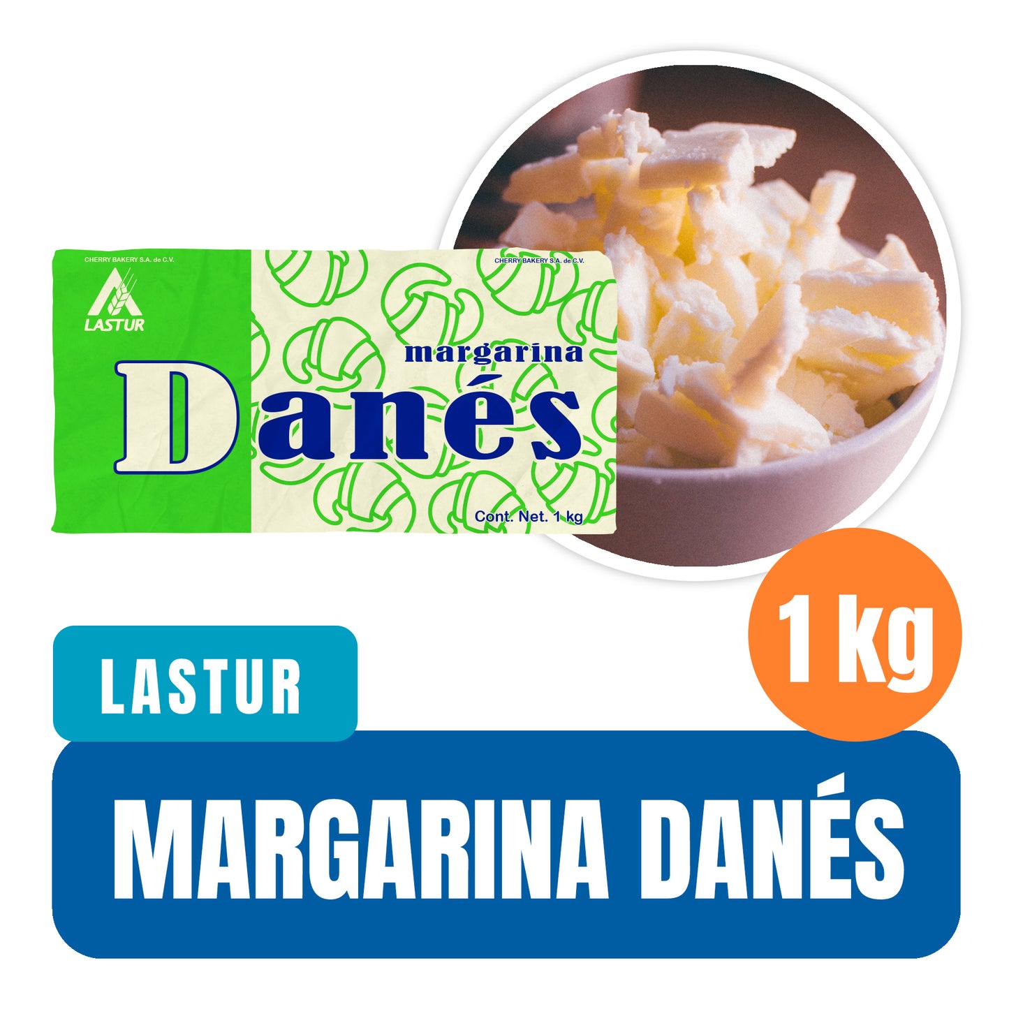 Margarina Lastur Para Pan Danés