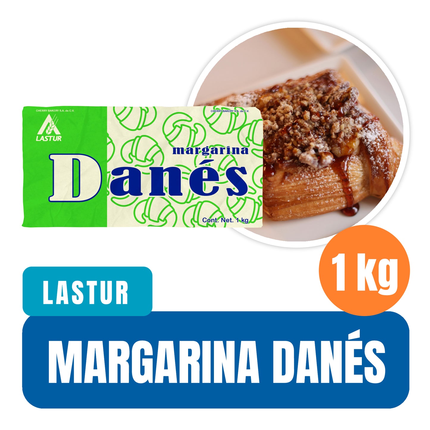 Margarina Lastur Para Pan Danés