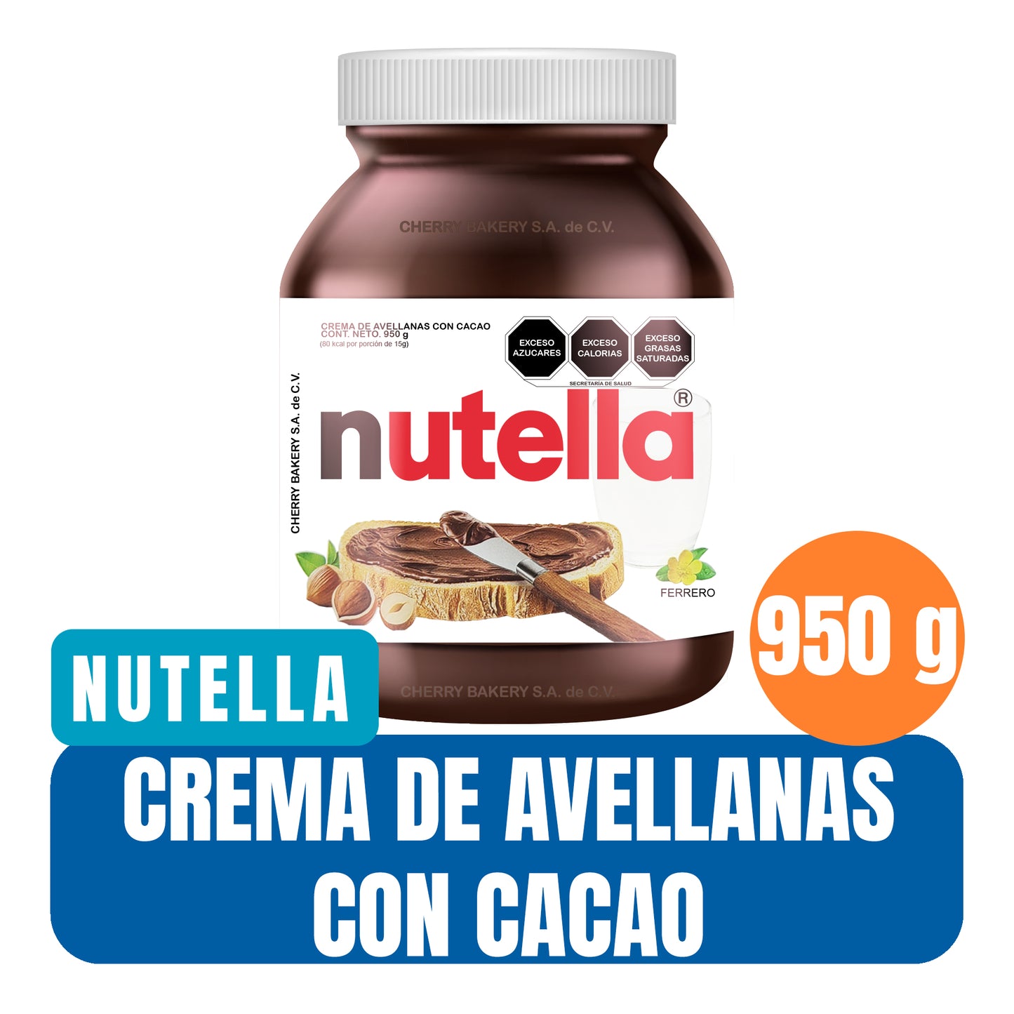 Crema de Avellana Nutella 950 g