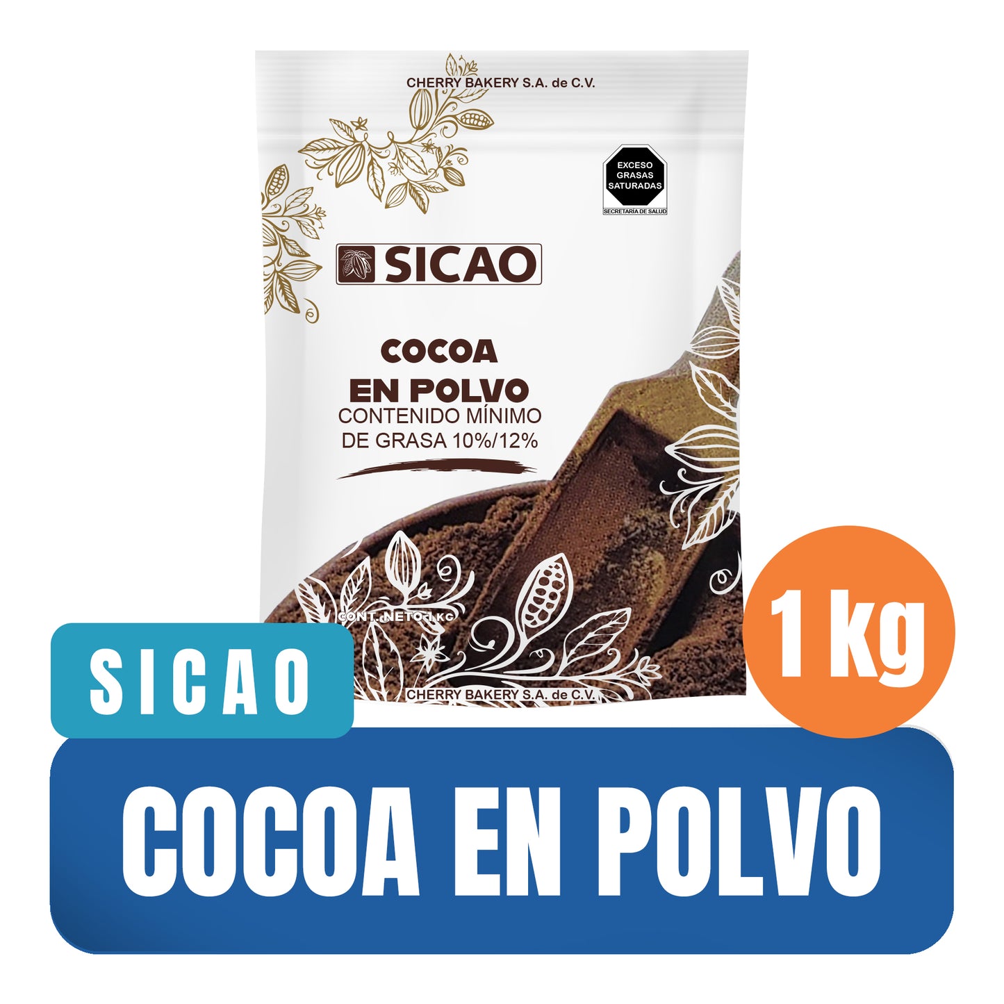 Cocoa en polvo Sicao 1 kg