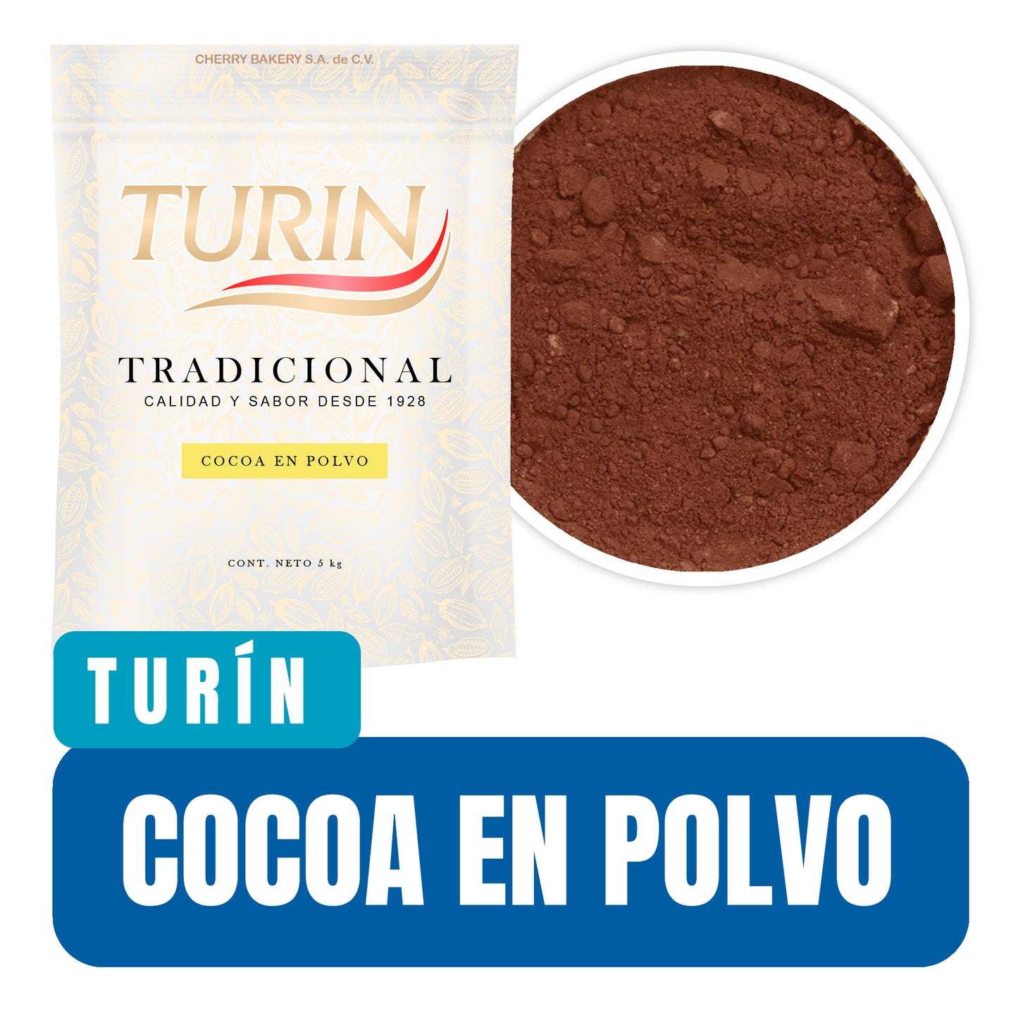 Cocoa Natural Turín en Polvo