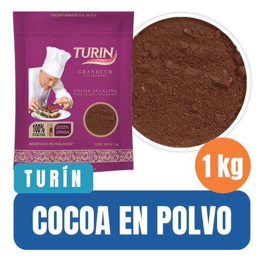 Cocoa Alcalina Turín En Polvo 1 kg