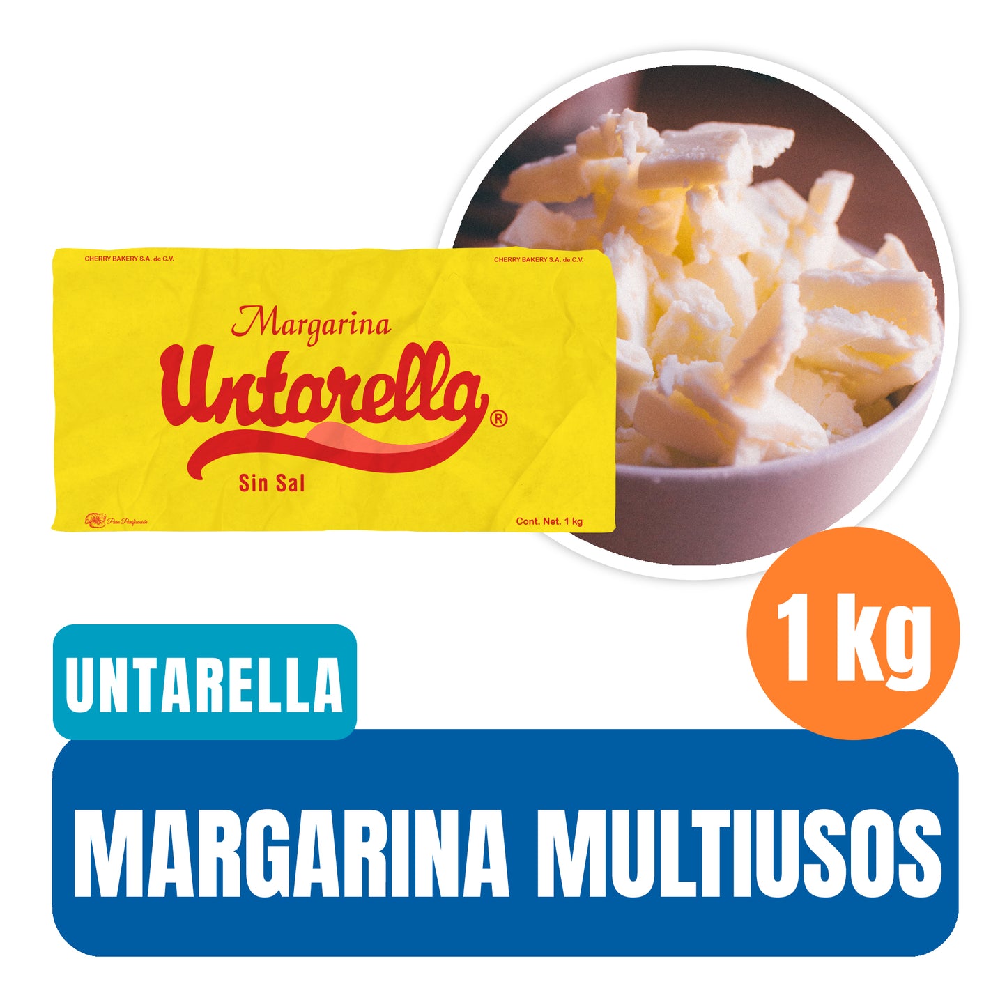 Margarina Untarella para panificación y repostería