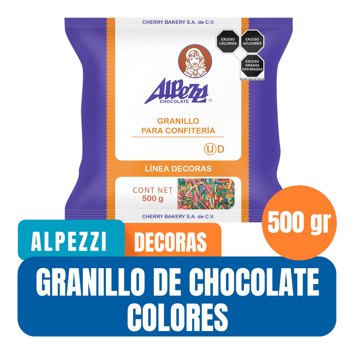 Granillo de Chocolate Alpezzi Para Decoración