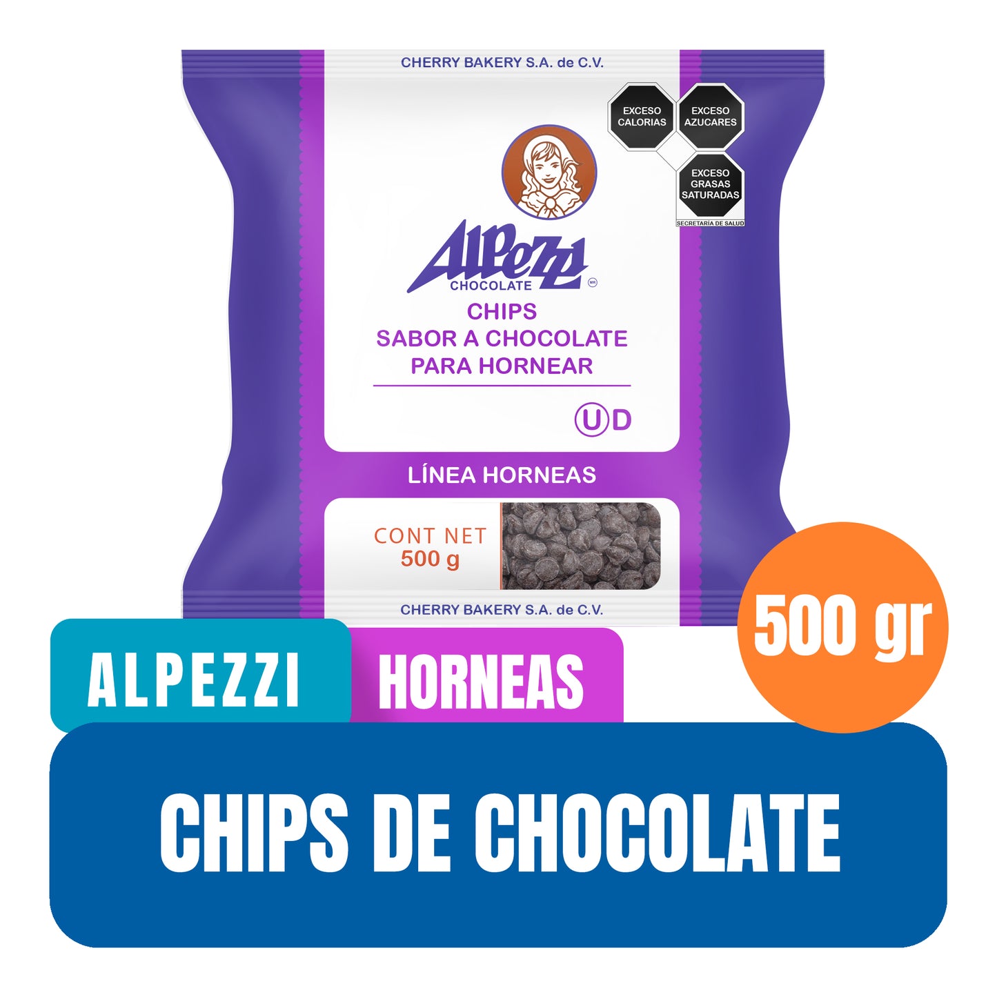 Chips de Chocolate Alpezzi para Hornear