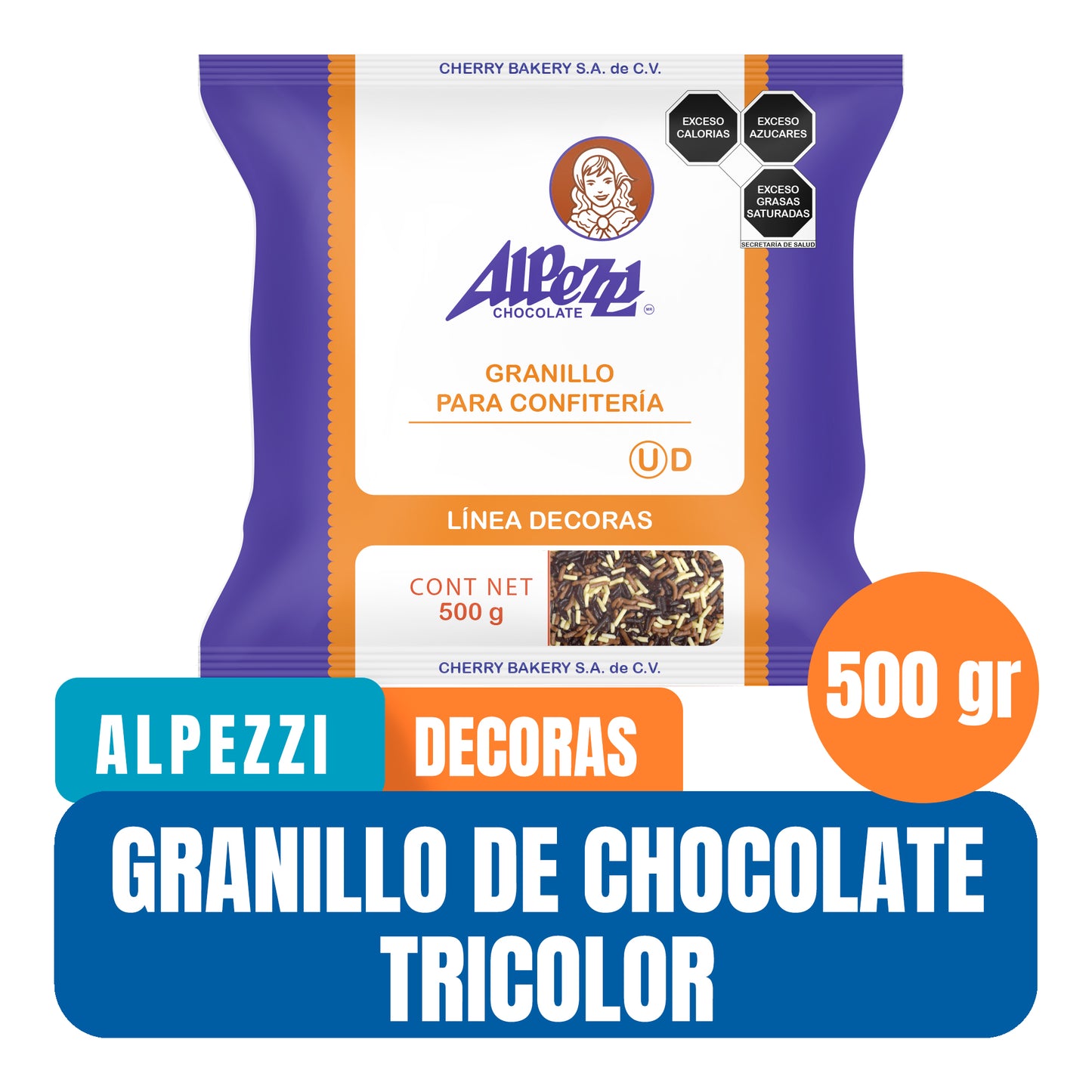 Granillo de Chocolate Alpezzi Para Decoración