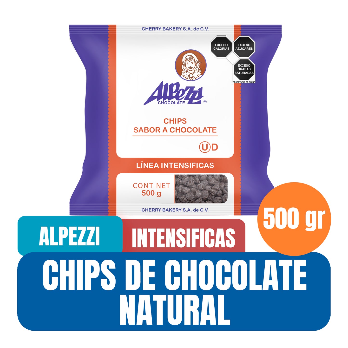 Chips de Chocolate Alpezzi Intensificas