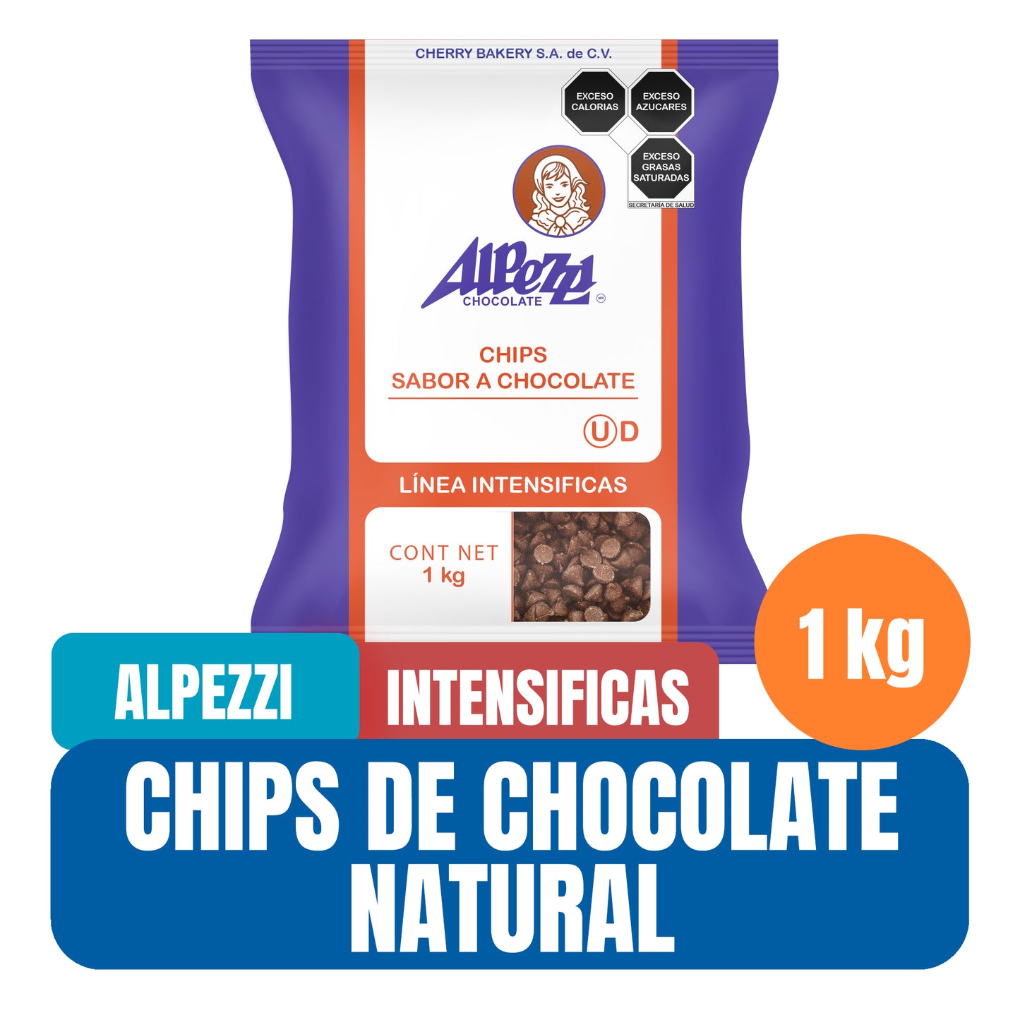 Chips de Chocolate Alpezzi Intensificas