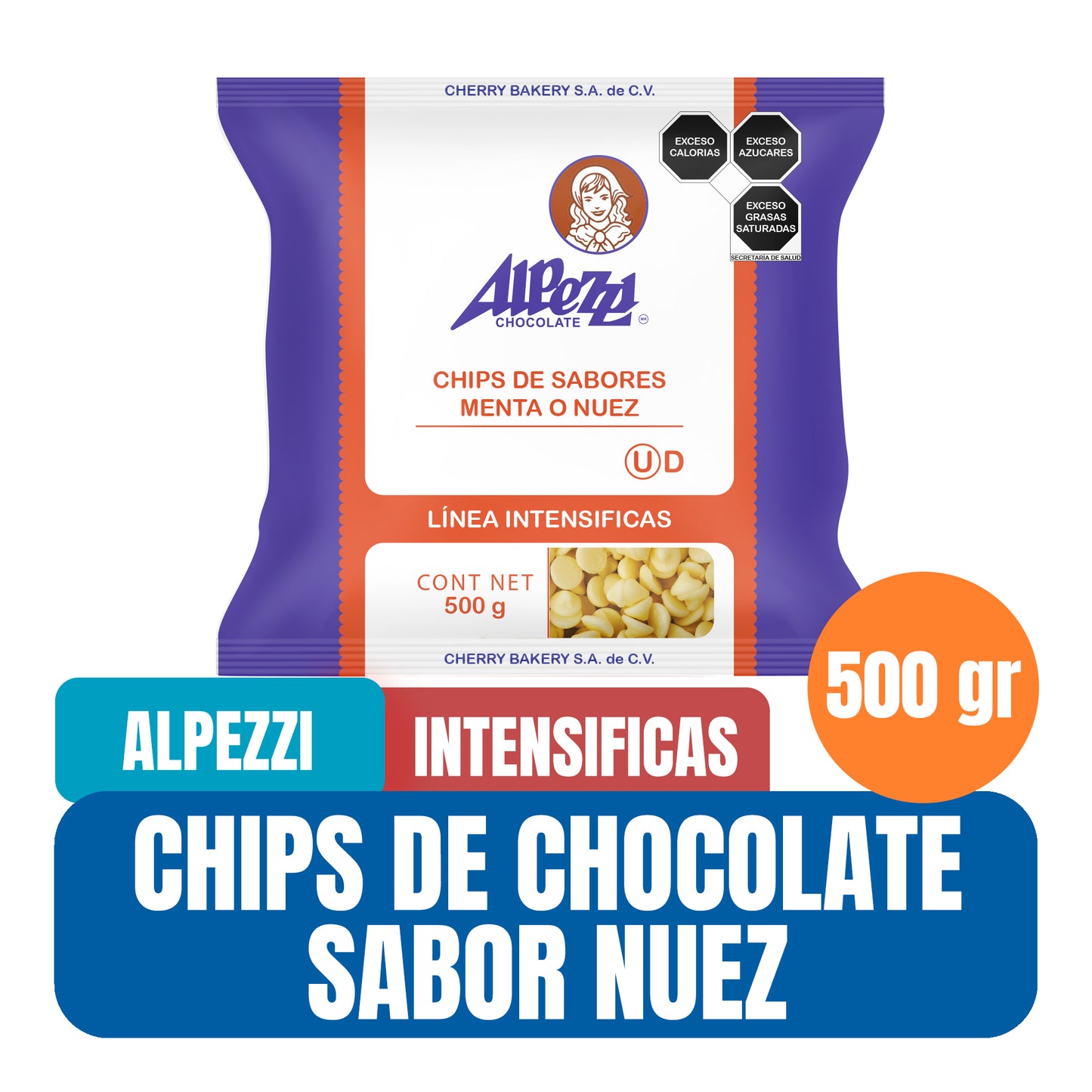 Chips de Chocolate Alpezzi Intensificas