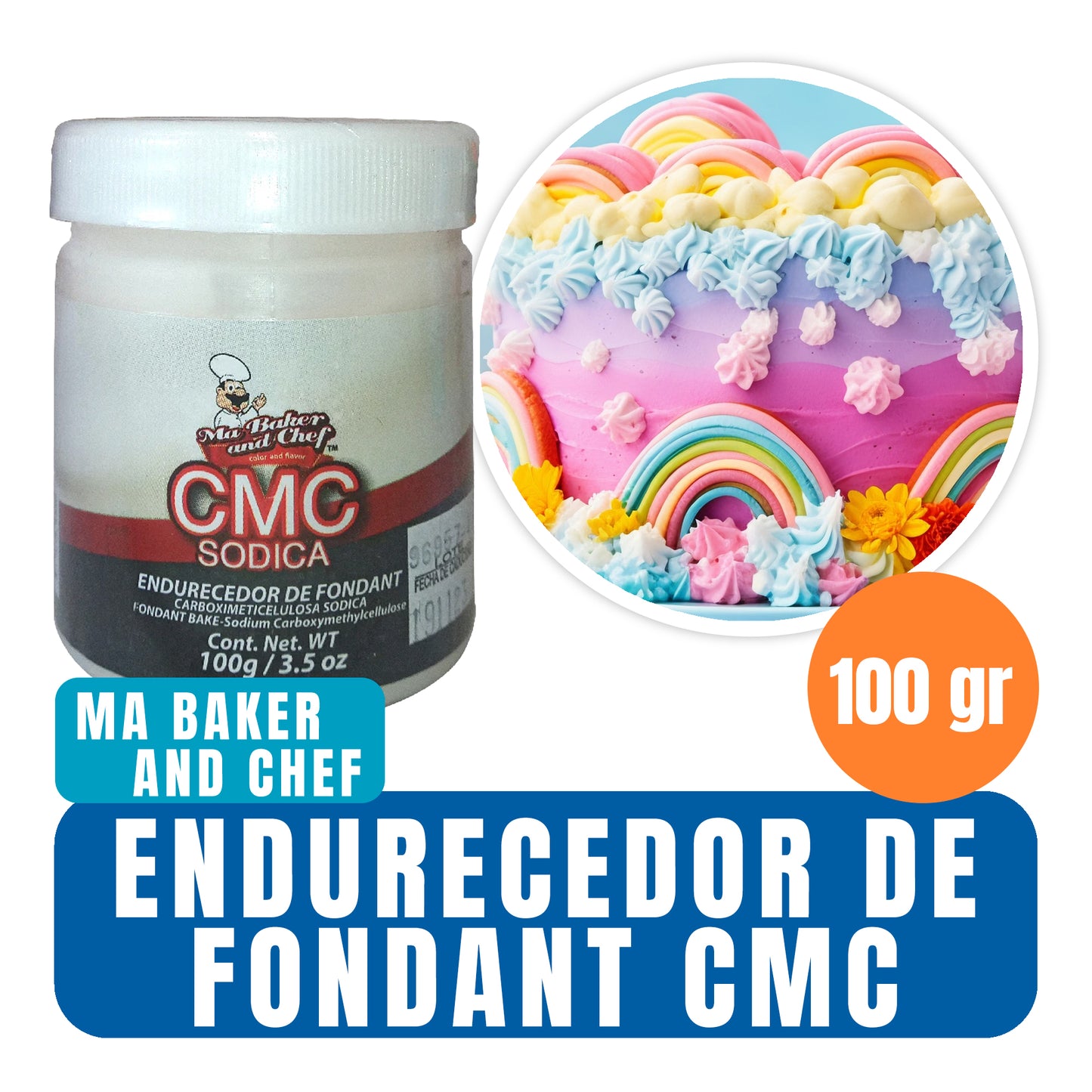 Endurecedor para fondant CMC