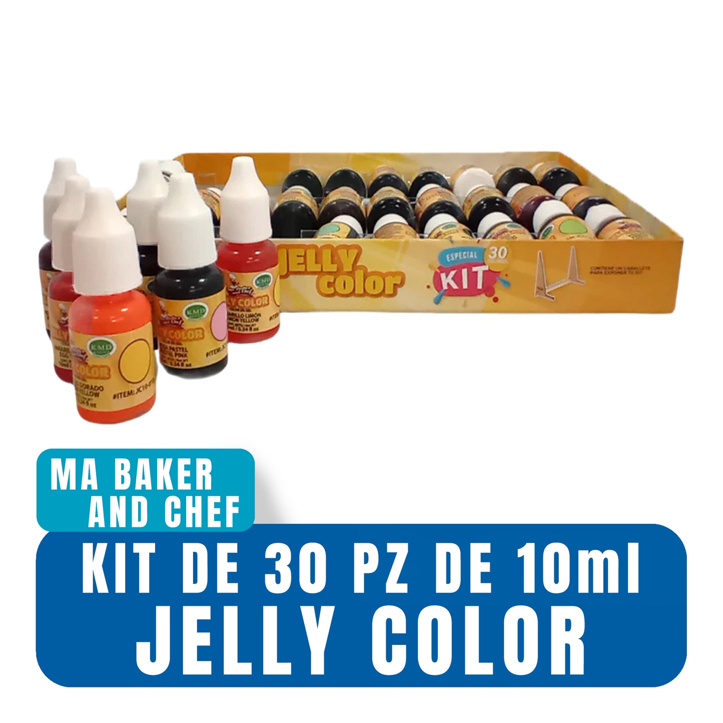 Colorante Jelly Color Kit 30 pz de 10 ml